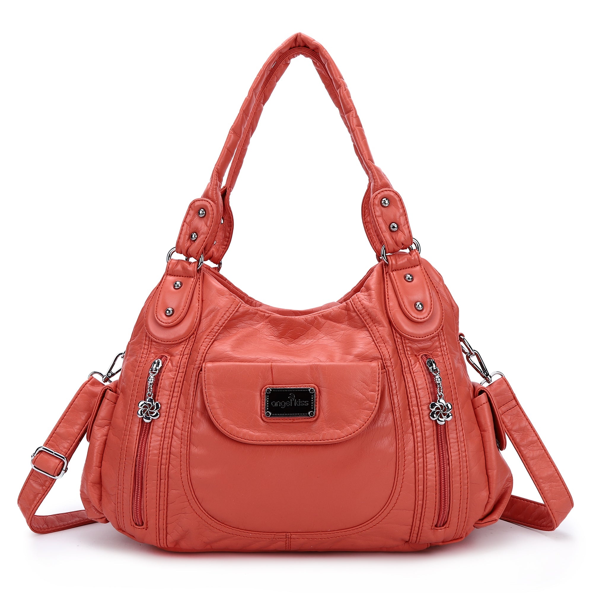 Women  handbag with High Quality Washed PU Multi Purpose tote bag-Angelkiss Bag