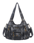 Tie-Dye Multi-Zip Hobo Shoulder Crossbody Bag
