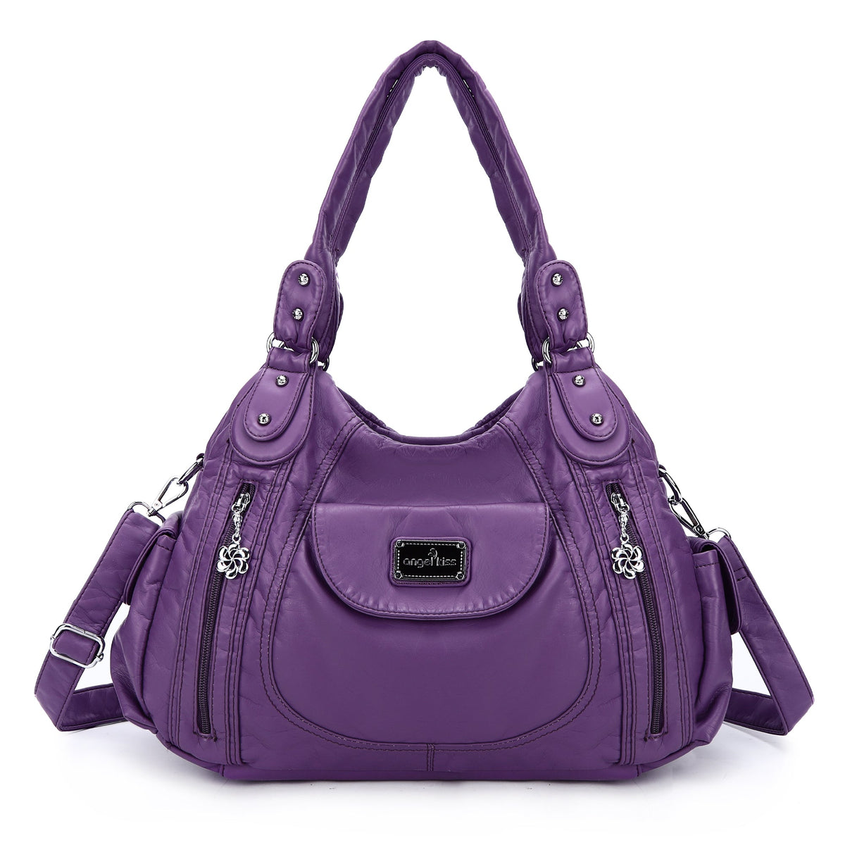 Women  handbag with High Quality Washed PU Multi Purpose tote bag-Angelkiss Bag