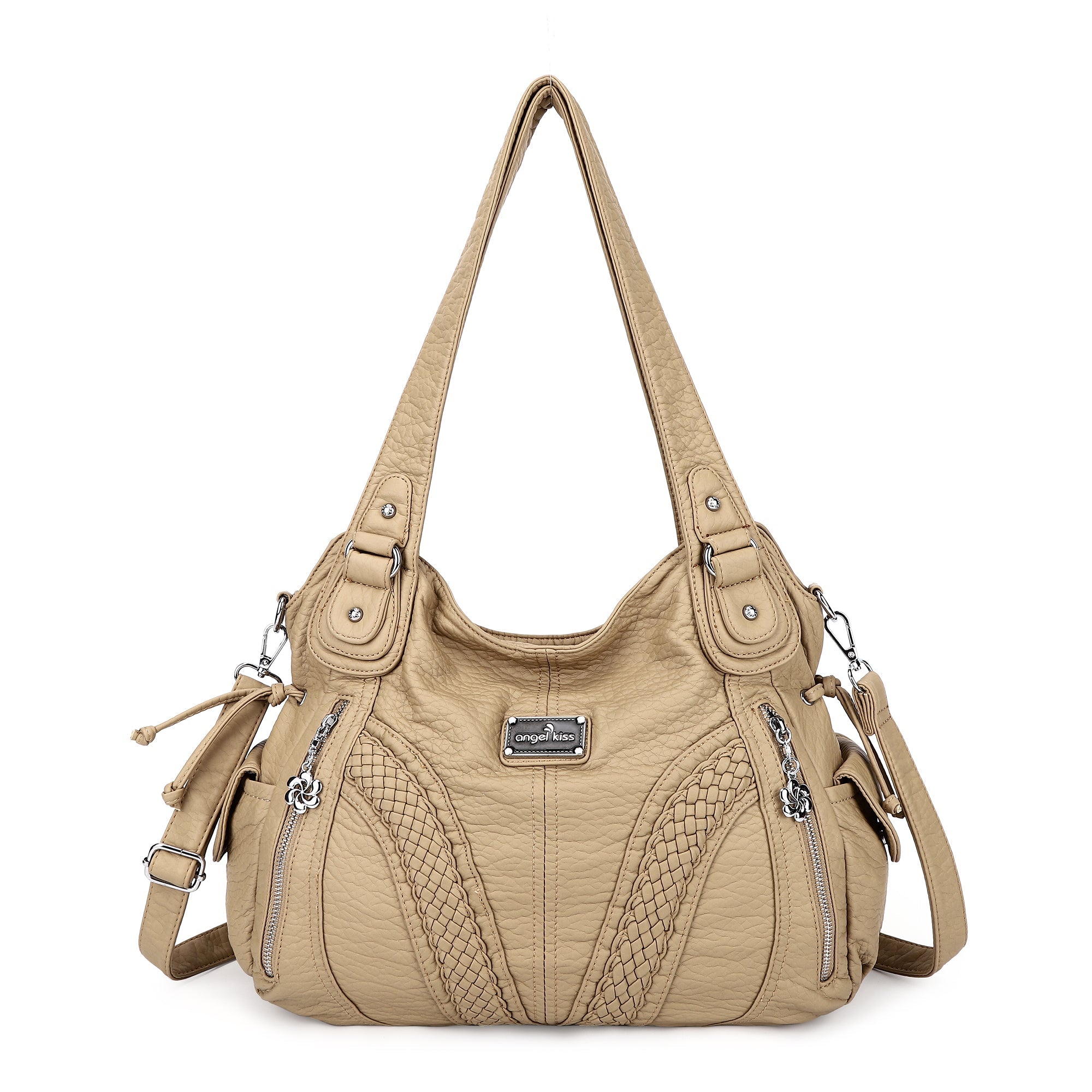 washed roomy Daily women Waterproof unique hobo handbag-Angelkiss Bag