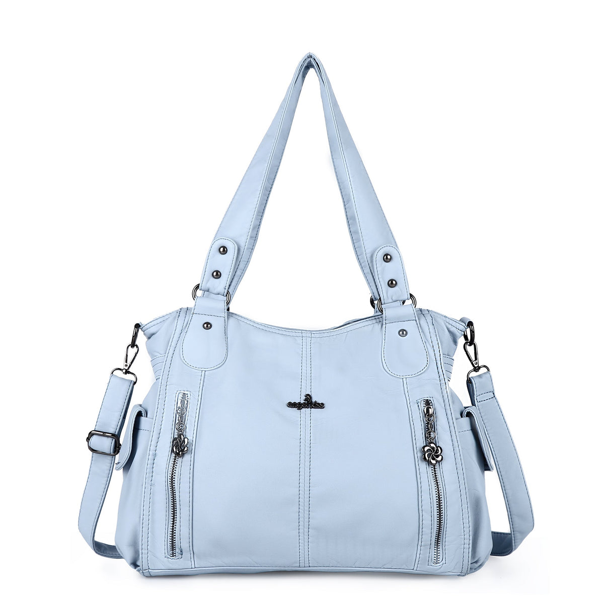 Angel Kiss Ladies roomy  washed handbag-Angelkiss Bag