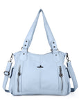 Angel Kiss Ladies roomy  washed handbag-Angelkiss Bag