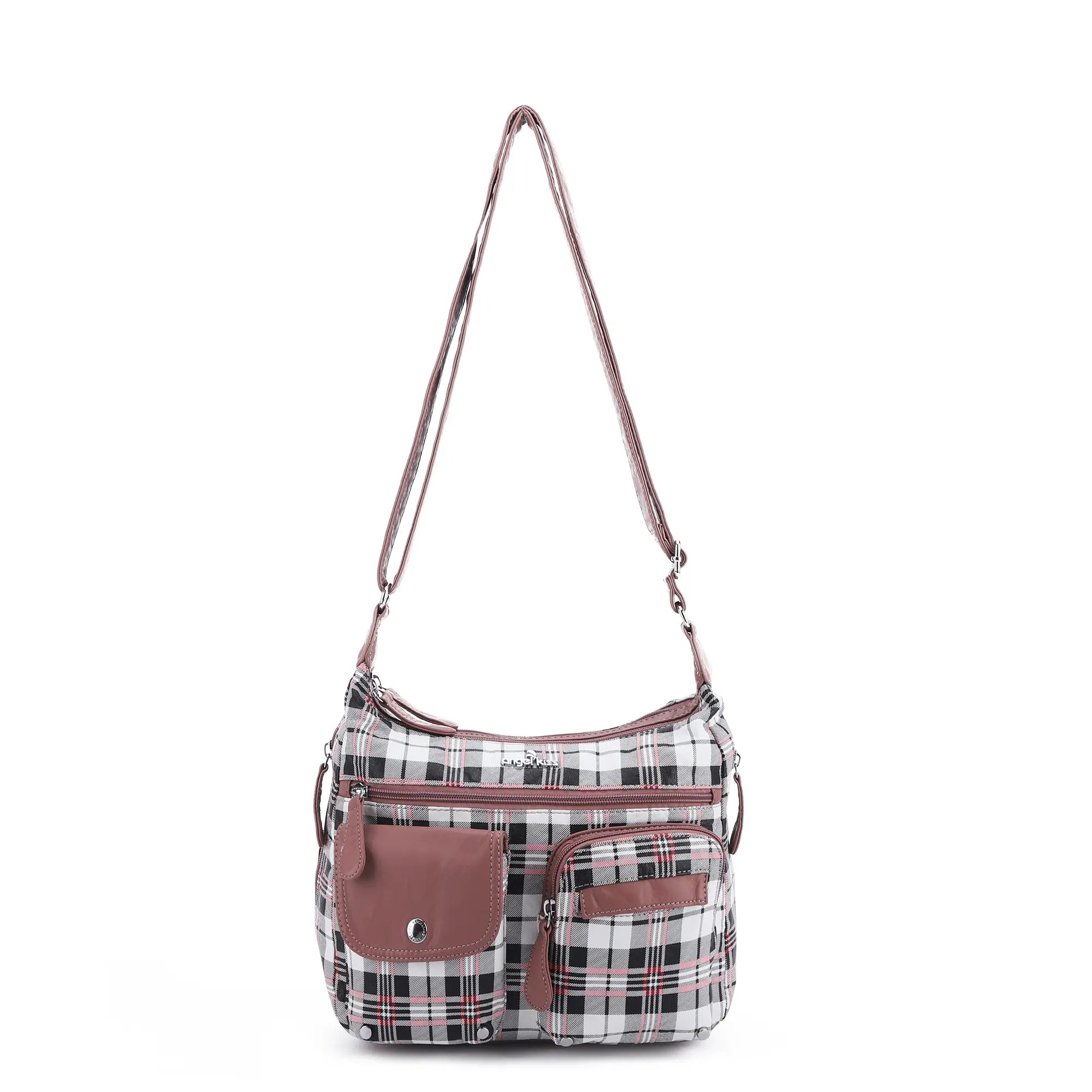 East West Plaid Crossbody Bag with Wallet