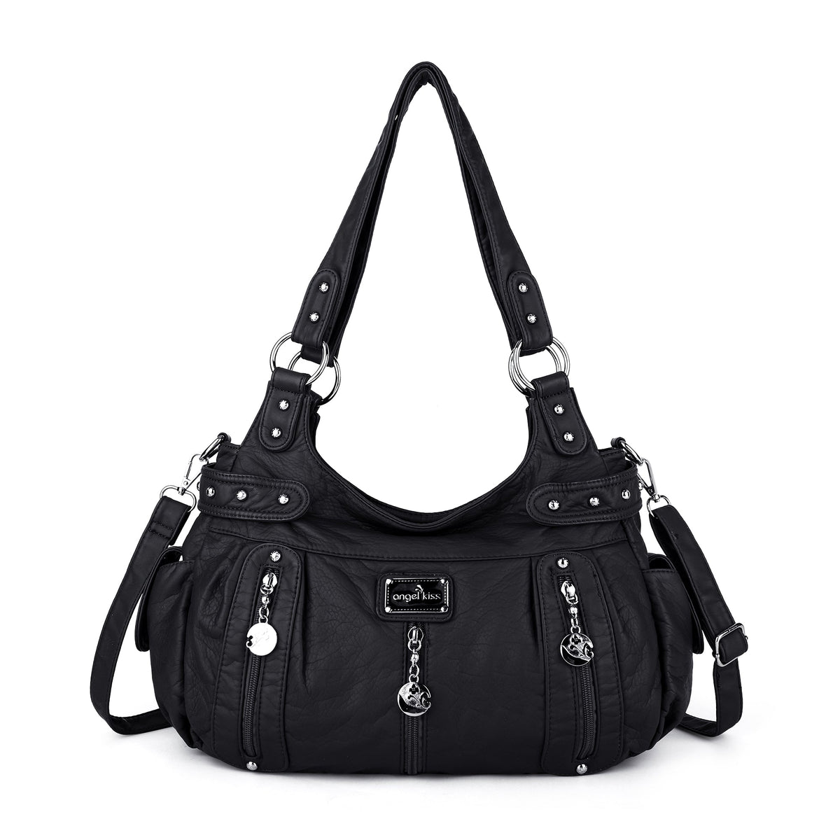 Stylish women's large capacity shoulder bags and hobo bags-Angelkiss Bag