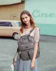 Washed Large Capacity Multi-Pocket Backpack
