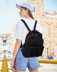 Washed Large Capacity Multi-Pocket Backpack