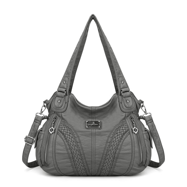 Minimalist East-West Hobo Bag for Women