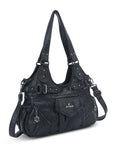 Multiple Zipper Crossbody Grunge Retro Bag
