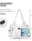 washed roomy Daily women Waterproof unique hobo handbag-Angelkiss Bag