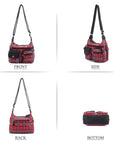 East West Plaid Crossbody Bag with Wallet