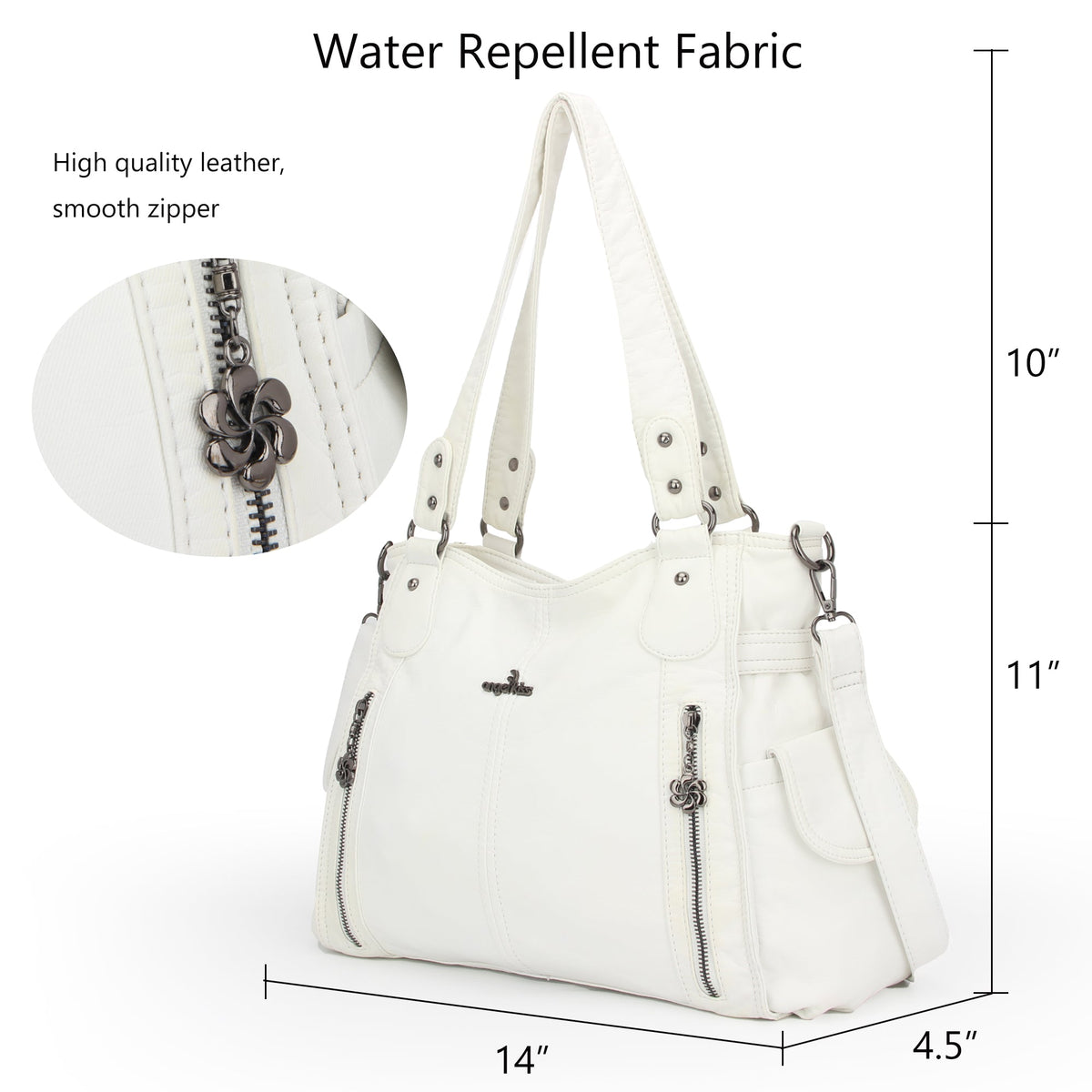 Angel Kiss Ladies roomy  washed handbag-Angelkiss Bag