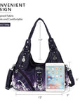 Hobo Tie-Dye Multilayer separation  Comfort Shoulder bag-Angelkiss Bag