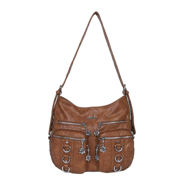 Street Style Multi-Pocket Crossbody Bag