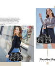 Edgy Leopard Print Satchel – Punk Rock Studded Shoulder Bag