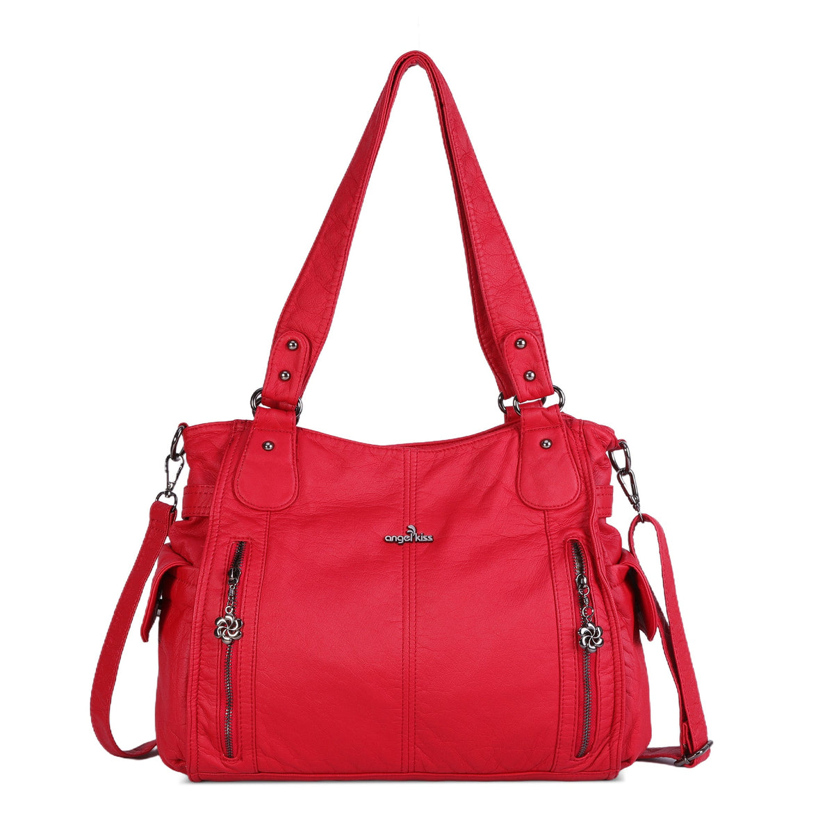 Angel Kiss Ladies roomy  washed handbag-Angelkiss Bag