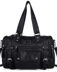 Convertible Tie-Dye Vegan Leather Hobo Shoulder Bag