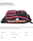 East West Plaid Crossbody Bag with Wallet