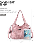 washed tie-dye design Daily women simple unique hobo handbag-Angelkiss Bag