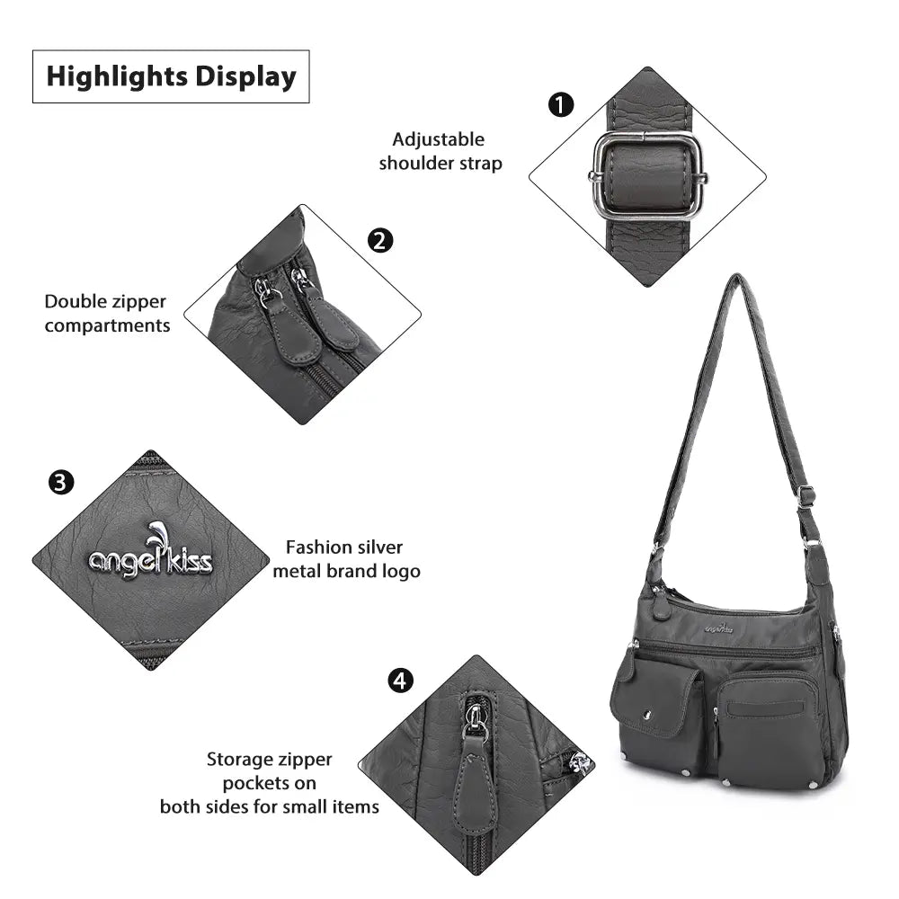 East West Plaid Crossbody Bag with Wallet