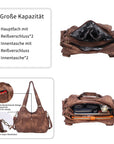 Tie-Dye Multi-Zip Hobo Shoulder Crossbody Bag