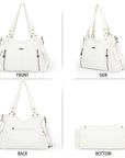 Angel Kiss Ladies roomy  washed handbag-Angelkiss Bag