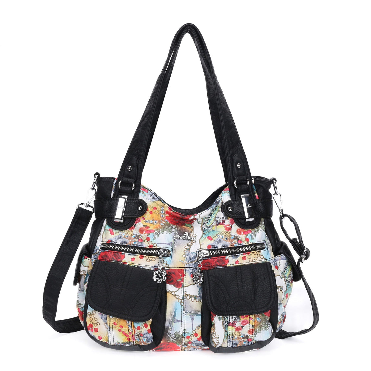 Handmade tie dye creative large capacity Hobo Bag | Angelkiss Bag-Angelkiss Bag
