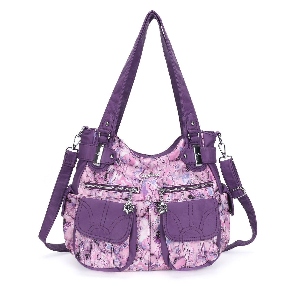 Handmade tie dye creative large capacity Hobo Bag | Angelkiss Bag-Angelkiss Bag