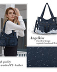 Fashionable  Handbags Women Tote Shoulder Top Handle Satchel Hobo Bags-Angelkiss Bag
