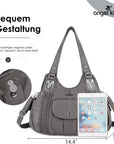 Women Waterproof Hobo Shoulder Purses and Handbags-Angelkiss Bag