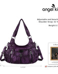 PU Leather Tie-Dye Hobo Shoulder Bag for Women