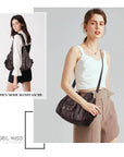 Tie-Dye Multi-Zip Hobo Shoulder Crossbody Bag