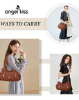 Stylish women's large capacity shoulder bags and hobo bags-Angelkiss Bag
