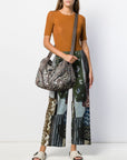 Hobo Leopard print Shoulder  Handbag-Angelkiss Bag