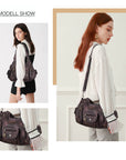 Tie-Dye Multi-Zip Hobo Shoulder Crossbody Bag