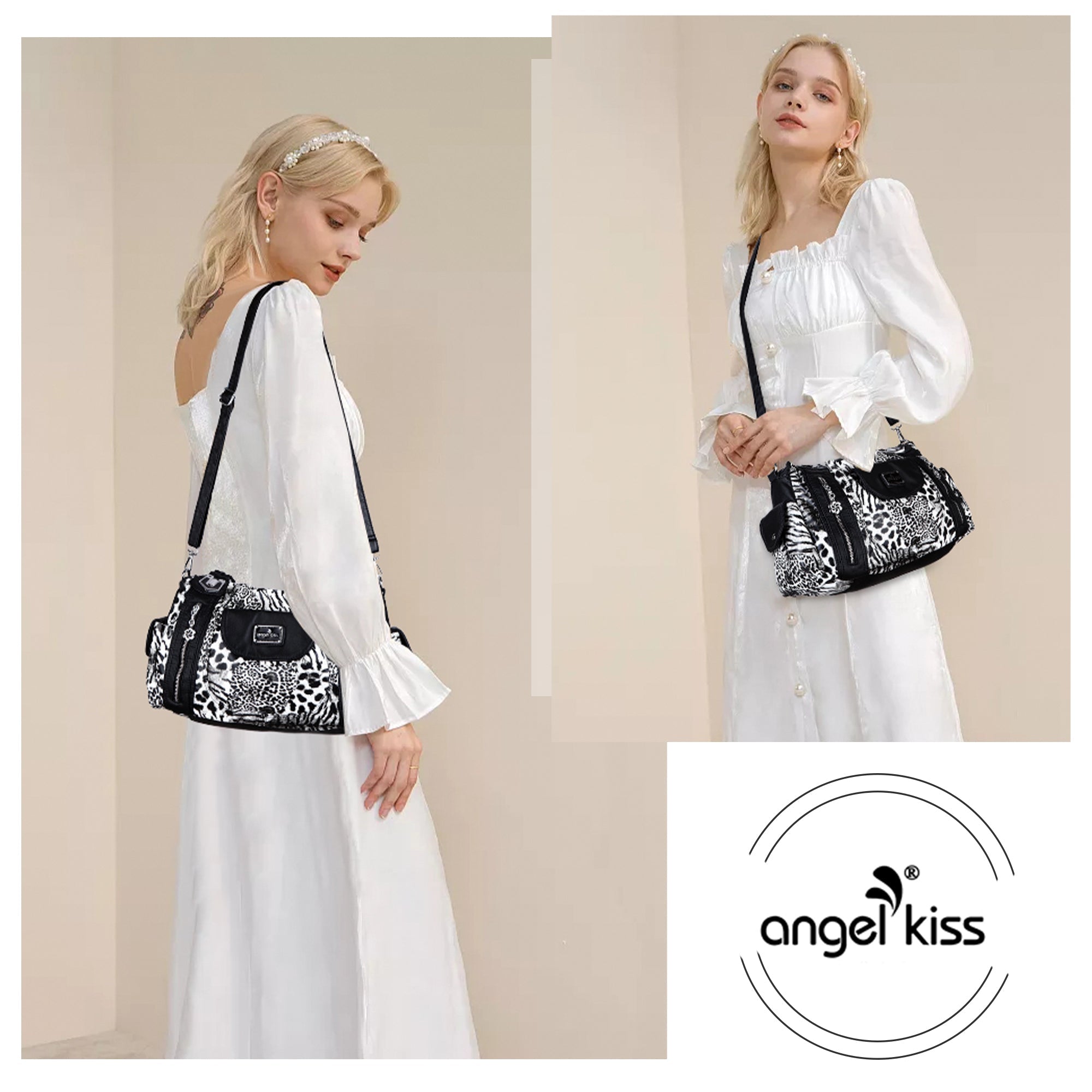 Women  handbag with High Quality Washed PU Multi-function Bag-Angelkiss Bag