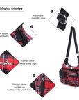 East West Plaid Crossbody Bag with Wallet