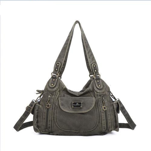 Women  handbag with High Quality Washed PU Multi Purpose tote bag-Angelkiss Bag