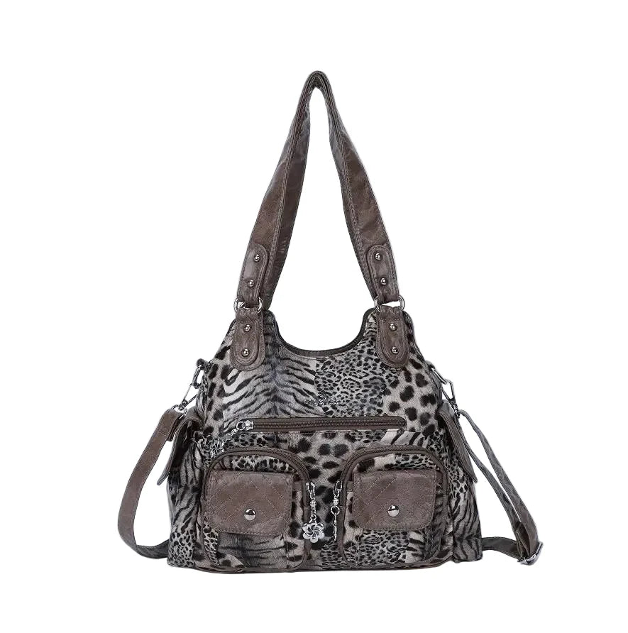 Tie-Dye Bag Womens Y2K Hobo Purse Faux Leather