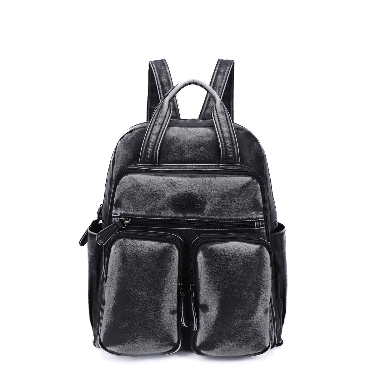 Retro large capacity stylish comfortable durable backpack-Angelkiss Bag