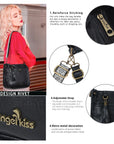 Geometric Woven Strap Crossbody | Vintage Flat Messenger Bag