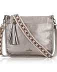 Geometric Woven Strap Crossbody | Vintage Flat Messenger Bag