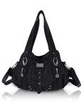 Large Multi-Pocket Convertible Hobo Bag