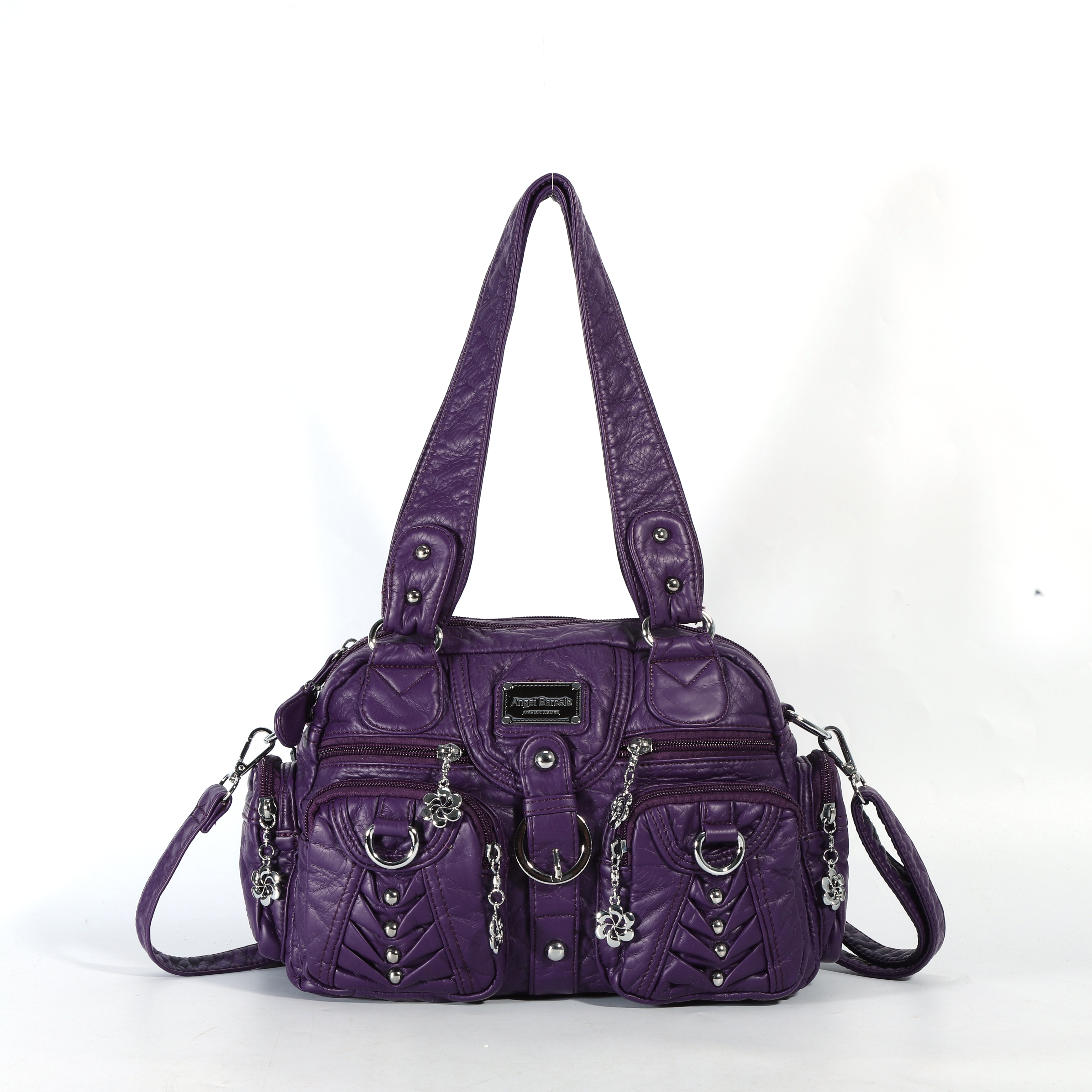 Multi-Pocket Top Handle Shoulder Purse for Women – Angel Kiss