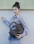 Drawstring Detail Shoulder Bag – Casual Convertible Crossbody