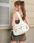 Cargo Pocket Hobo Shoulder Bag