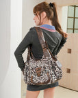 Large Multi Pocket Hobo Purse for Women with Adjustable Strap