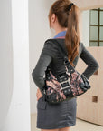 Y2K Leopard Patchwork Crossbody Bag – Front Buckle Retro Shoulder Handbag