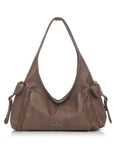 Vintage Moto Crescent Shoulder Bag