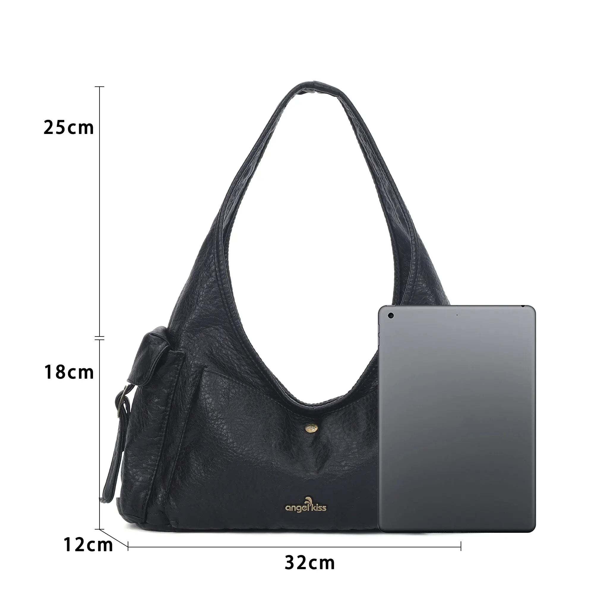 Vintage Moto Crescent Shoulder Bag