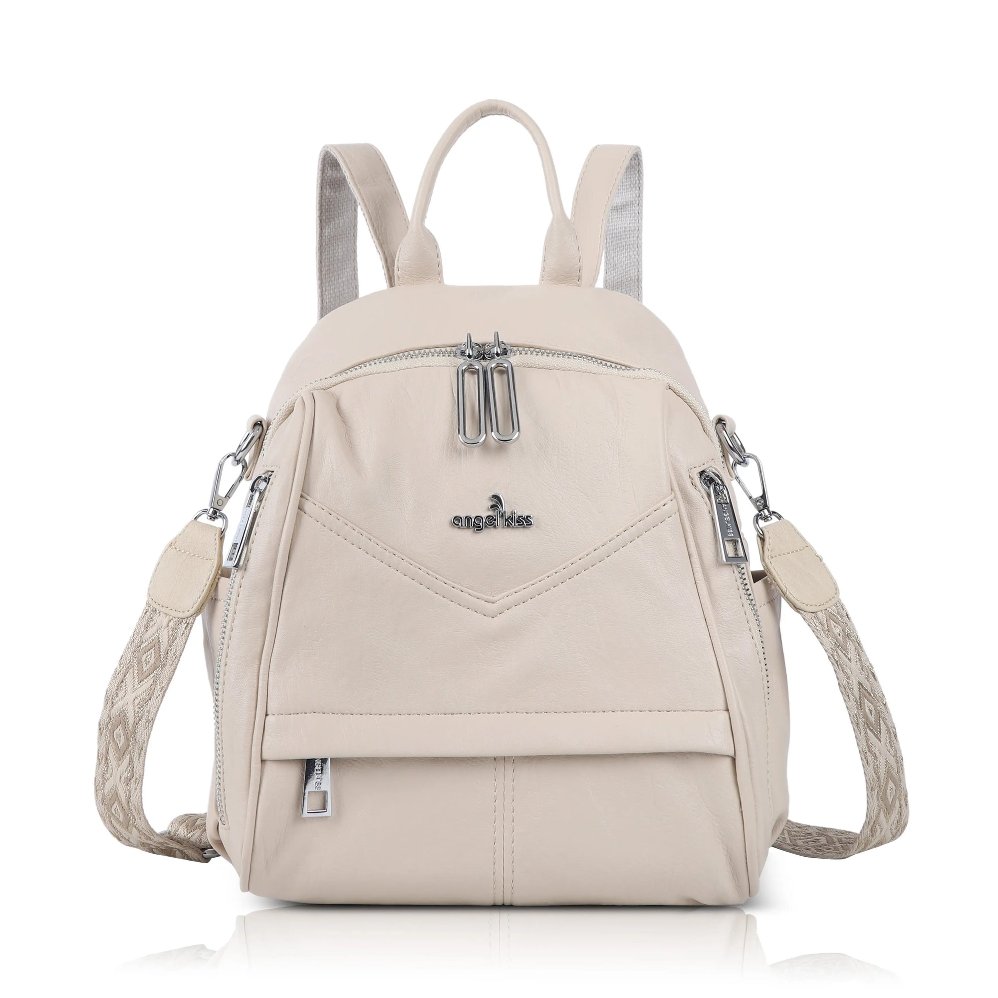 Soft Vintage Vegan Leather Mini Backpack for School &amp; Work